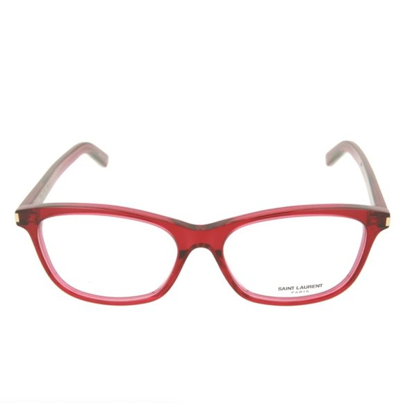 Saint Laurent Women's Red Transparent Eyeglasses! - Picture 2 of 3